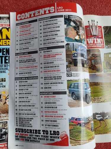 3x Land Rover Owner International LRO magazines- Spring, May, June 2011 - Picture 7 of 9