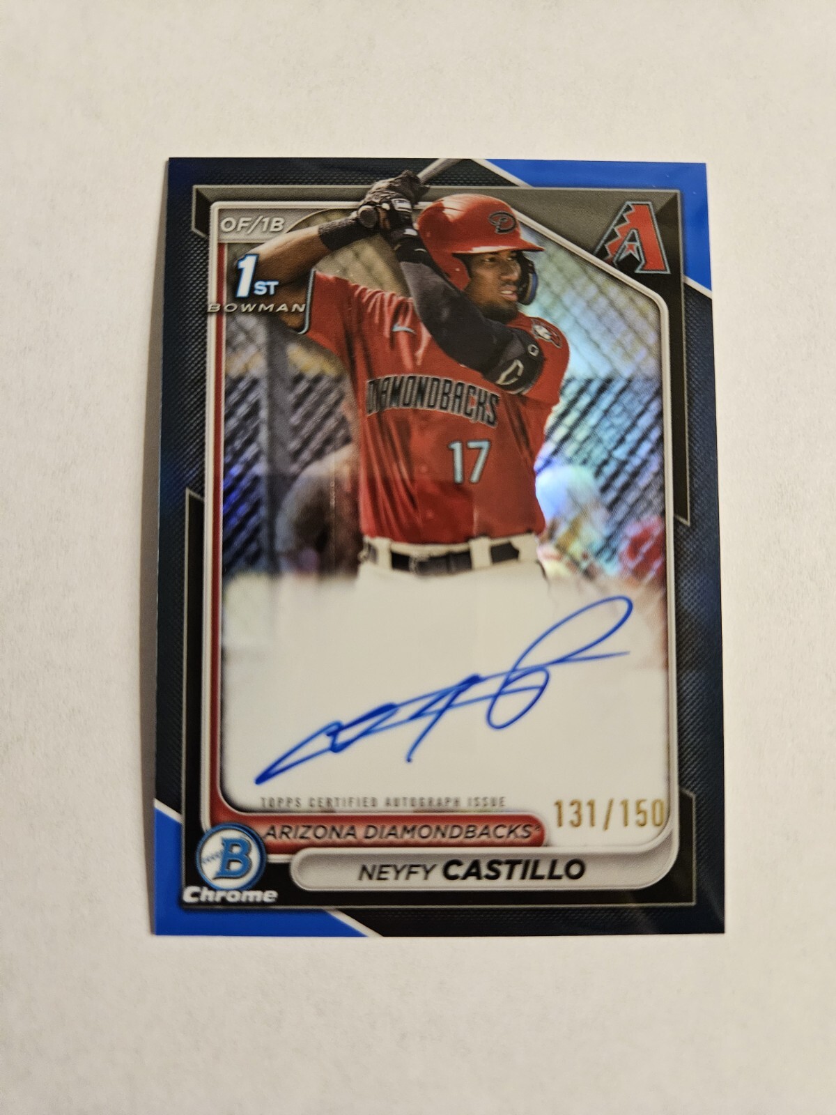 2024 Bowman Chrome Neyfy Castillo Rookie 1st Auto Blue /150 🔥