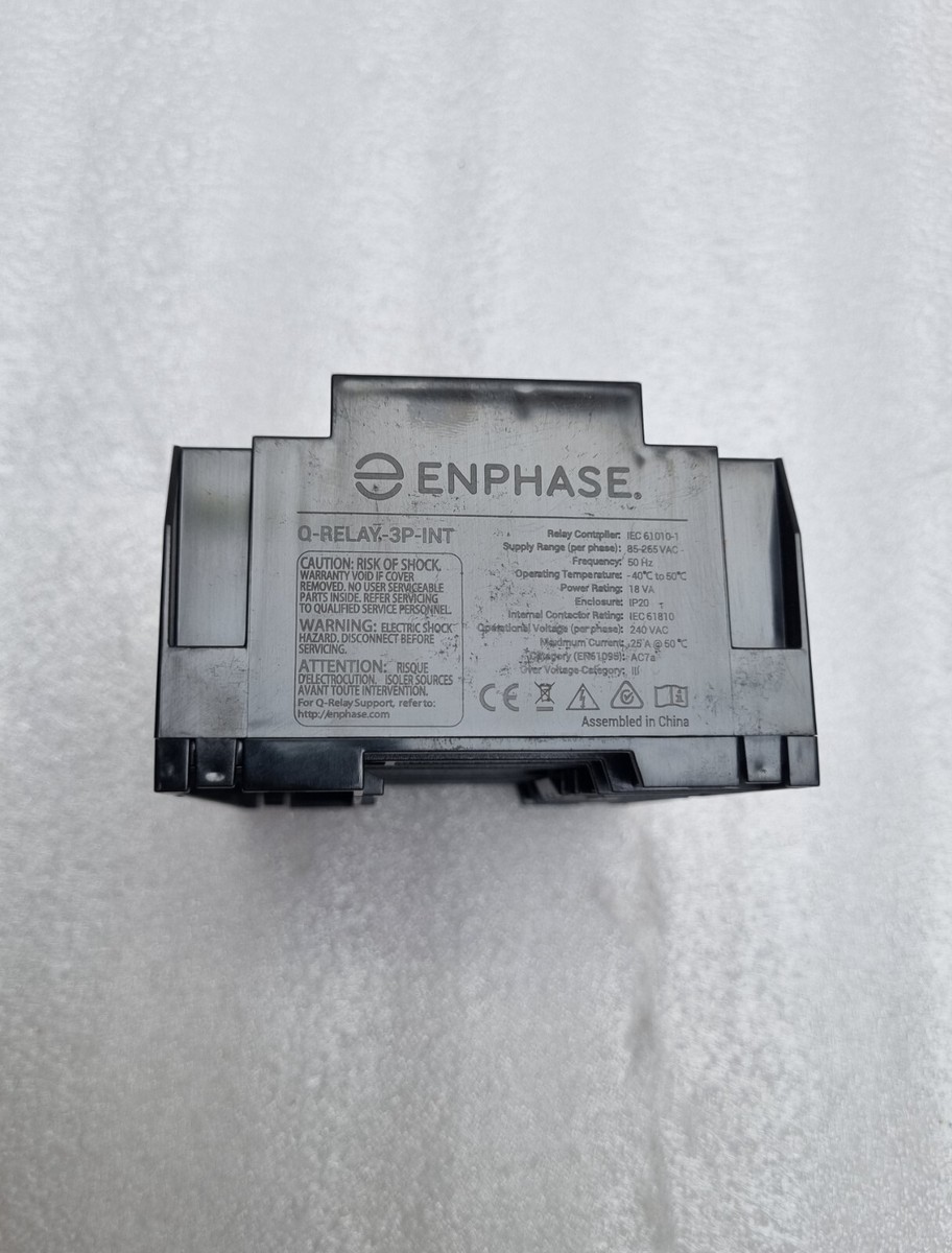 Contrôleur Relais Enphase 3P Multiphase - Modèle Q-RELAY-3P-INT - Lot De 3 Pièces, Livraison Rapide