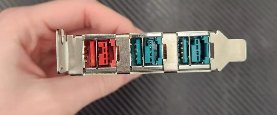 Sunix 05WDTX 6 Port USB POS Combo PCIe Controller RK-8097C PUB1200XL - SFF - Image 3 of 4