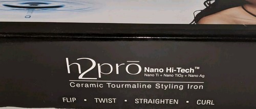 H2Pro Nano Hi-Tech Keramik Turmalin ~ Styling Eisen ~ Pro 1 3/4 Zoll ~ NEU - Bild 3 von 6
