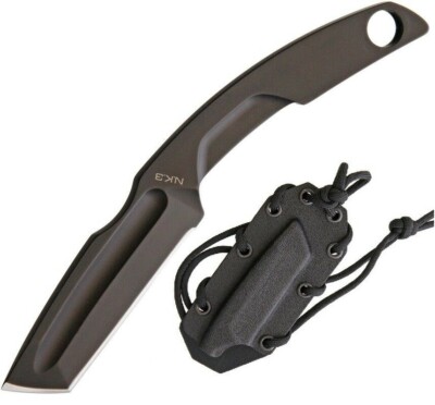 Extrema Ratio NK3 Neck Fixed Knife 2.75'' N690 Steel Blade Stainless Steel Handle