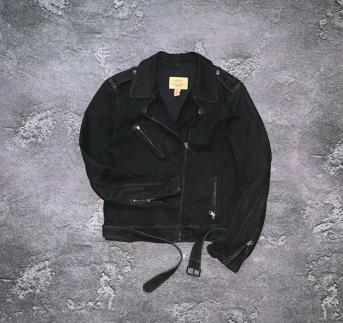 VINTAGE WASHED LEATHER ZIP サイズL Levi's Positively Superior Vintage Bike Leather JACKET Coat