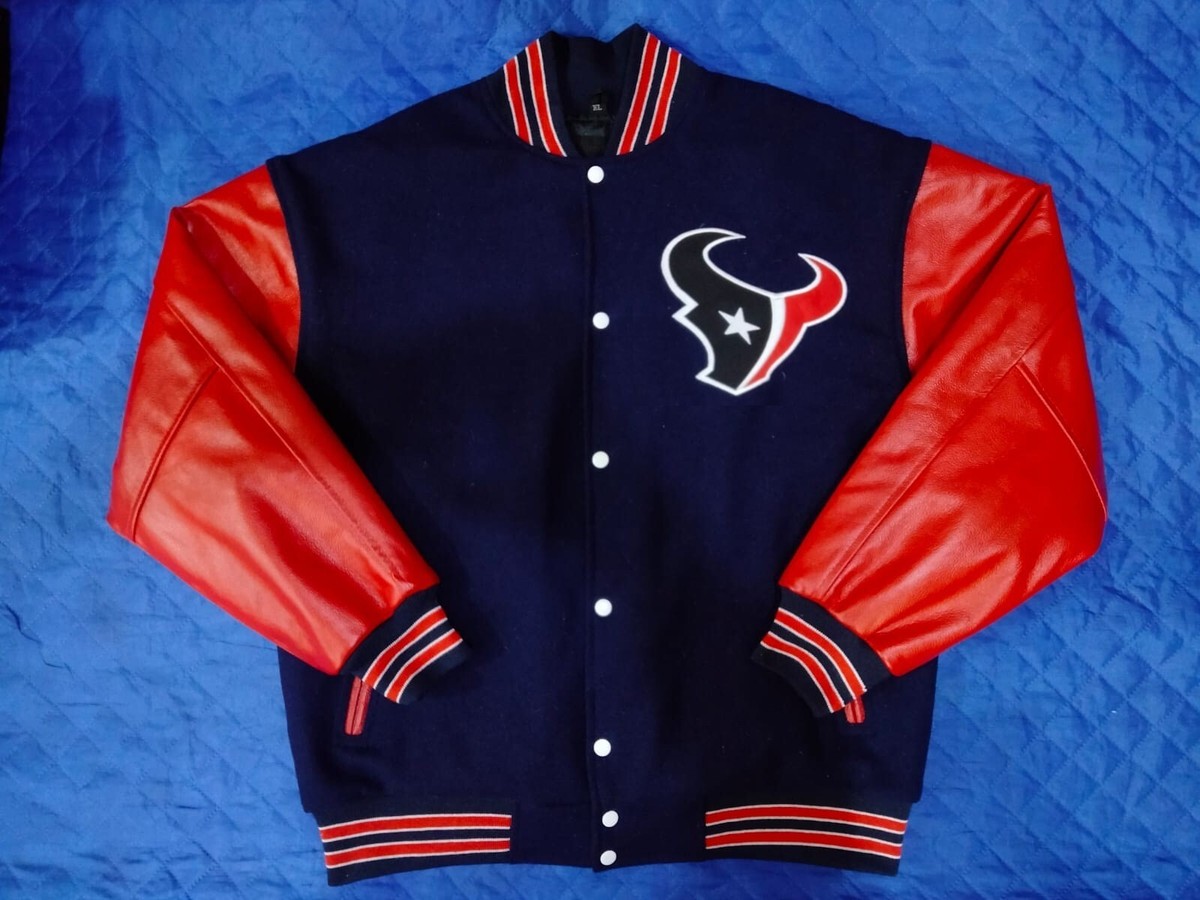 Houston Texans NFL beautiful Varsity jacket small medium Large XL
