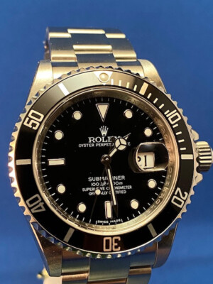 ROLEX 16610 STAINLESS STEEL SUBMARINER 100% BRAND NEW ALL SICKERES  COMPLETE SET