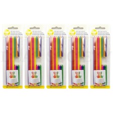 Lot of 5 - Wilton Birthday Candles - Tall  Short - 20 Count Each - 100 Ct Total