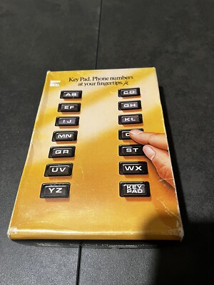 Vintage Stratton Electronic Key Pad Phone Number Book Boxed 90s