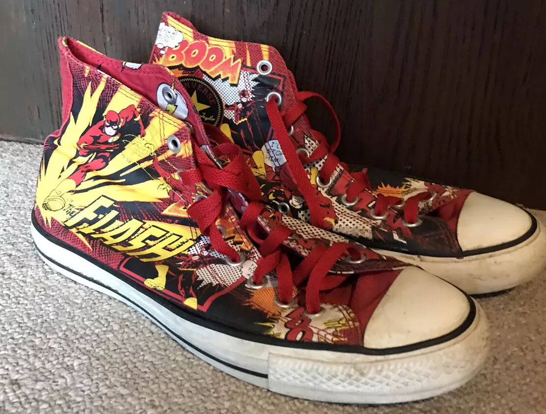 Converse All Star Mens Size DC Comics Superhero USED Rare? HTF? eBay