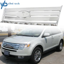 For Ford Edge SE SLE 2007-2010 Front Upper Bumper Grille Grill Trim Full Chrome