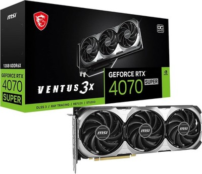 MSI Gaming RTX 4070 Super 12G Ventus 3X OC Graphics Card 