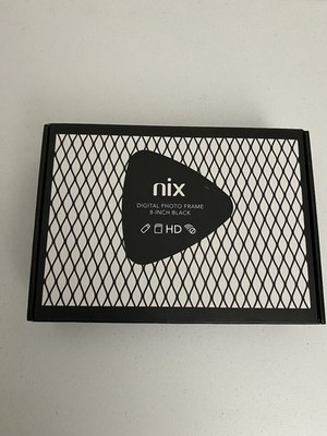 Nix Motion Sensor Electronic Photo Frame Black X08H Open Box Unused