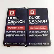 Lot of 2 Duke Cannon Mens Big Brick of Soap - Smells Like Naval Supremacy, 10oz