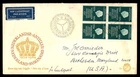 Mayfairstamps Netherlands FDC 1964 block statue for the kingdom 10 years air mai