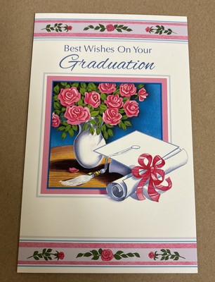 Graduation Best Wishes Happiness Success 5'x7.75'' Stockwell Greeting Card