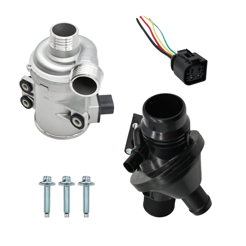 Electric Water Pump with Thermostat Kit For BMW 328i 528i 530xi 525xi X3 X5 - Image 2 of 4