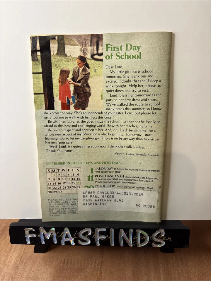 A4 1980 MR FRED RODGERS September Guideposts Magazine  - Image 2 of 2