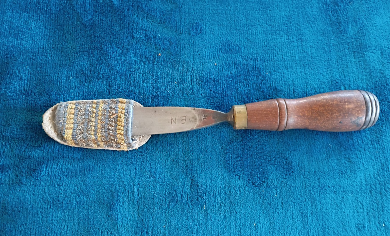 VINTAGE S J ADDIS #12 CAST STEEL 1" WOOD CARVING GOUGE CHISEL.