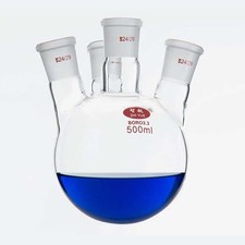 4 Necks Round Bottom Evaporating Flask 500ml 24#-24#-24#-24# Boiling Flasks
