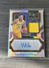 2023-24 Panini Select - Maglia Rookie Auto Maxwell Lewis #RJ-LEW 11/199
