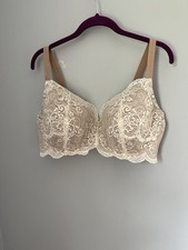 Third Love Women's Bra 24/7 Size 42D Lace Balconette Bra Beige/ Tan NWT