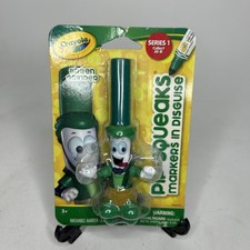 Marcadores de amoladora verde Crayola Pip Squeaks serie 1 disfrazados 2013 paquete DMG