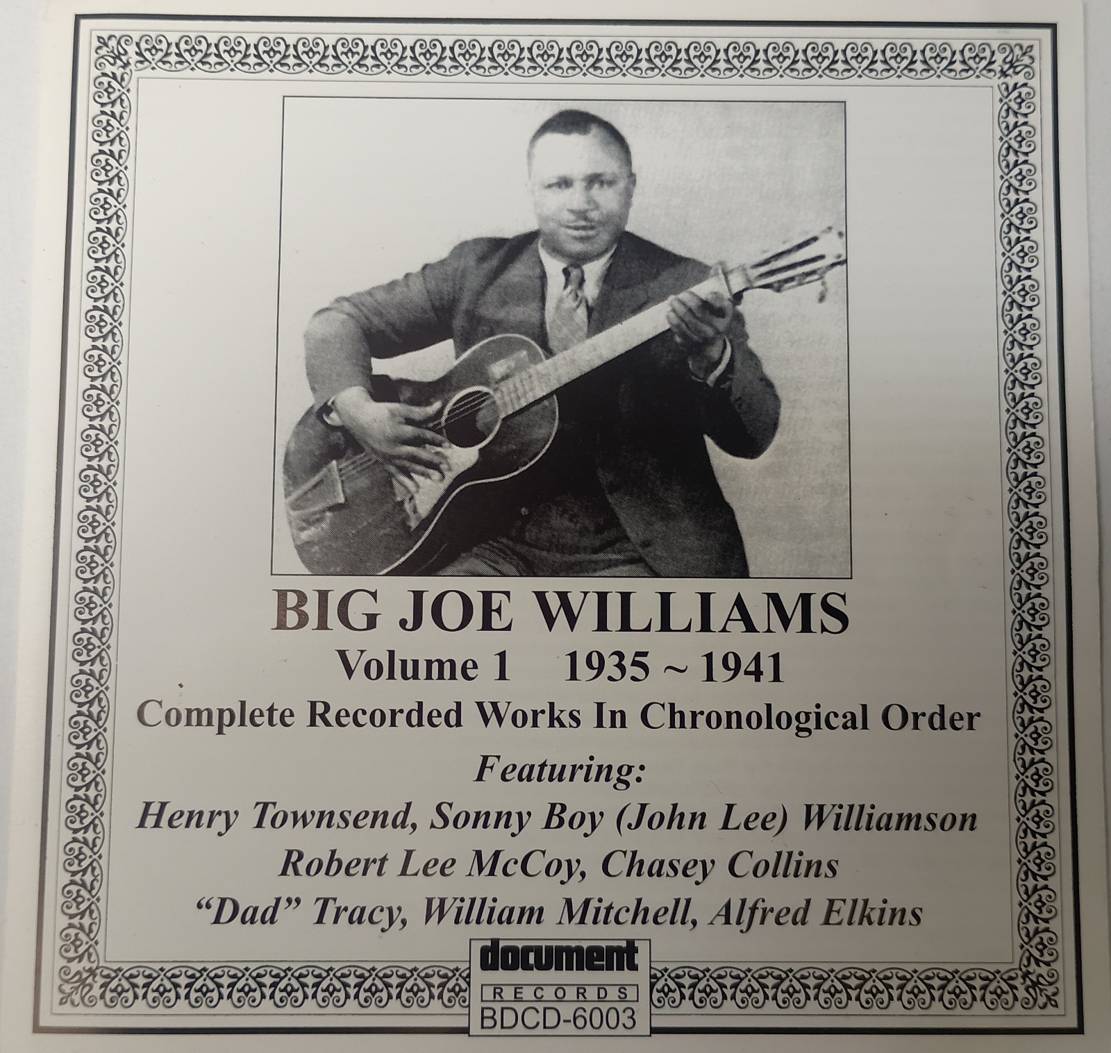 Complete Recorded Works, Vol. 1 (1935-1941) by Big Joe Williams (CD, 2002)