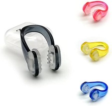 Set of 4 Waterproof Swimming Nose Clips for Adults Kids Age 8 Nose Plugs for Di