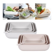 3-teiliges Küchensieb Waschsieb für Gemüsesalat