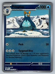 Prinplup 028/094 Phantasmal Flames Reverse Holo