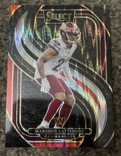 2024 Panini Select Premier Level Marshon Lattimore #181 Black & Red Shock Prizm