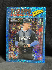 2026 Topps Heritage Jackson Jobe Tigers Blue Sparkle SP #164
