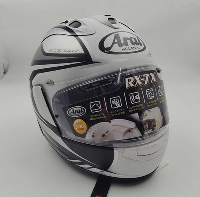Arai Full Face Helmet RX-7X MAZE Size:L Color: Flat Black / Silver