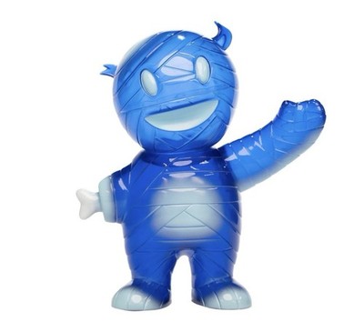 Super7 Japanese Vinyl Mummy Boy (Deep Blue) 6  Sofubi Kaiju DesignerCon NEW