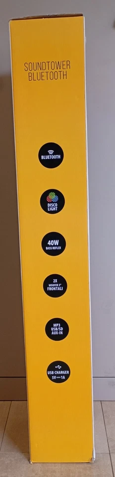 Trevi- XT 101 BT- Altoparlante Amplificato a Torre 2.0 bluetooth - Nero - Immagine 4 di 4