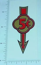 Pair 5 Cent Arrow Vending Machine Stickers V-8