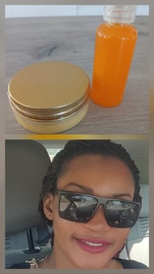 Gesichtscreme + Aufhellungsserum gegen Flecken 