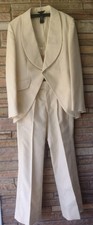 1970s Butter Yellow Tuxedo Suit Shawl Lapel Palm Beach Formals Gingiss 40R 31x32
