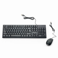 Verbatim Wired Keyboard Mouse Black