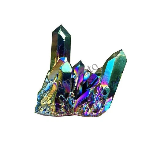 15g Natural Quartz Crystal Rainbow Titanium Cluster Mineral Specimen Stone