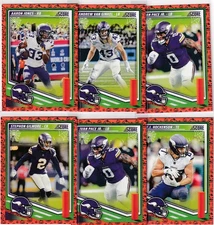 LOT (6) 2025 SCORE FOOTBALL **ALL** MINNESOTA VIKINGS PACE JONES HOCKENSON #3099