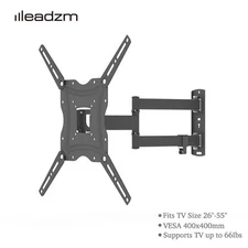 Full Motion TV Wall Mount Swivel Bracket Level 26 32 37 40 43 49 50 55" LCD LED