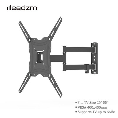 Full Motion TV Wall Mount Swivel Bracket Level 26 32 37 40 43 49 50 55'' LCD LED
