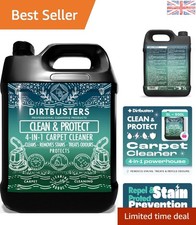 5L Carpet Cleaner Shampoo - 4-in-1 Stain Protector & Odour Treatment with Cit... 6.40 per litre