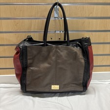 Borsa donna Nardelli in pelle color block, tracolla, Made in Italy