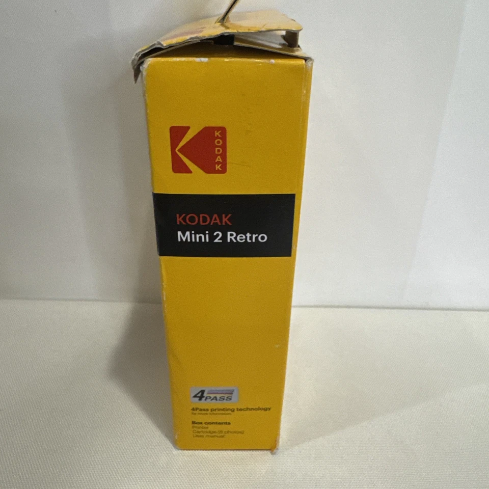 Kodak Mini 2 Retro P210RB Black Wireless Portable Photo Printer 2.1x3.4 Inch New - Image 4 of 4
