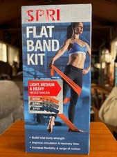 NEW SPRI Flat Band Kit, 3Pk Light, Medium, Heavy Workout Bands