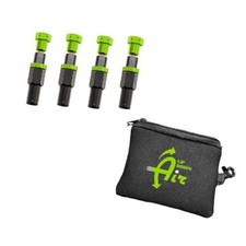 4 Piece Adjustable Tire Deflator Kit Storage Bag - PSI 10-30 Lbs. -