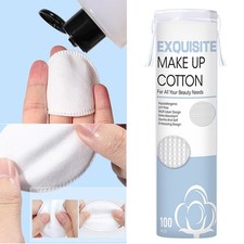 100Pcs Facial Cotton Gentle On The Skin Makeup Pads Hypoallergenic Ultra-Soft