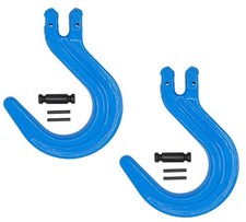 2pk 516grade100 Clevis Foundry Hook - Wll 5700 Lbs Blue Clevis Hook For Towing 2pk 516grade100 Clevis Foundry Hook - Wll 5700 Lbs Blue Clevis Hook For Towing