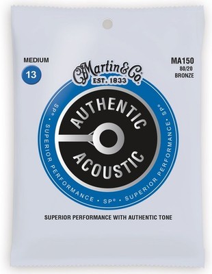 Martin MA150 Authentic Acoustic 80/20 Bronze Set, Medium 13-56
